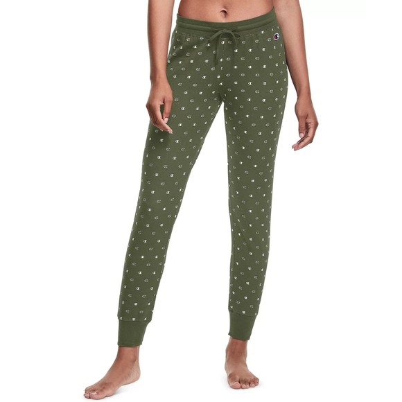 NWT Champion Women's Lounge Sleep Jogger Leggings, Olive Green, Size: Large - Picture 1 of 7
